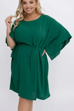 Damskie Polski Ciemnozielona Tunika kimono LUNDIA