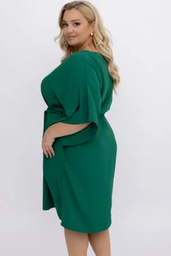 Damskie Polski Ciemnozielona Tunika kimono LUNDIA