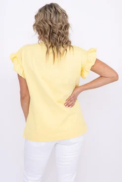 Damskie Polski Cytrynowa Bluzka BELLO