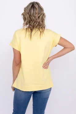 Damskie Polski Cytrynowa Bluzka MAKIA
