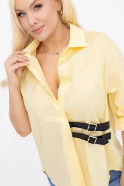 Damskie Włoski Cytrynowa Koszula LOVERI