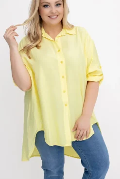 Damskie Włoski Cytrynowa Koszula TERIEN