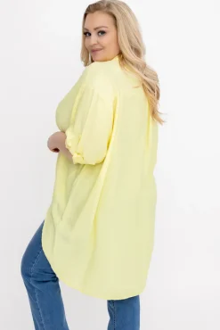 Damskie Włoski Cytrynowa Koszula TERIEN