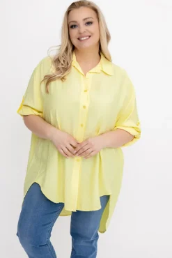 Damskie Włoski Cytrynowa Koszula TERIEN