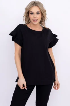 Damskie Polski Czarna Bluzka BELLO