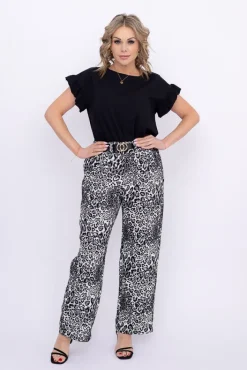 Damskie Polski Czarna Bluzka BELLO