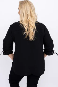 Damskie Polski Czarna Bluzka CRYNO