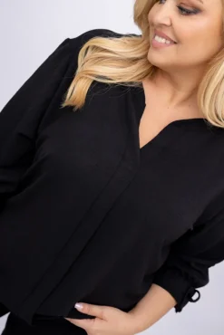 Damskie Polski Czarna Bluzka CRYNO
