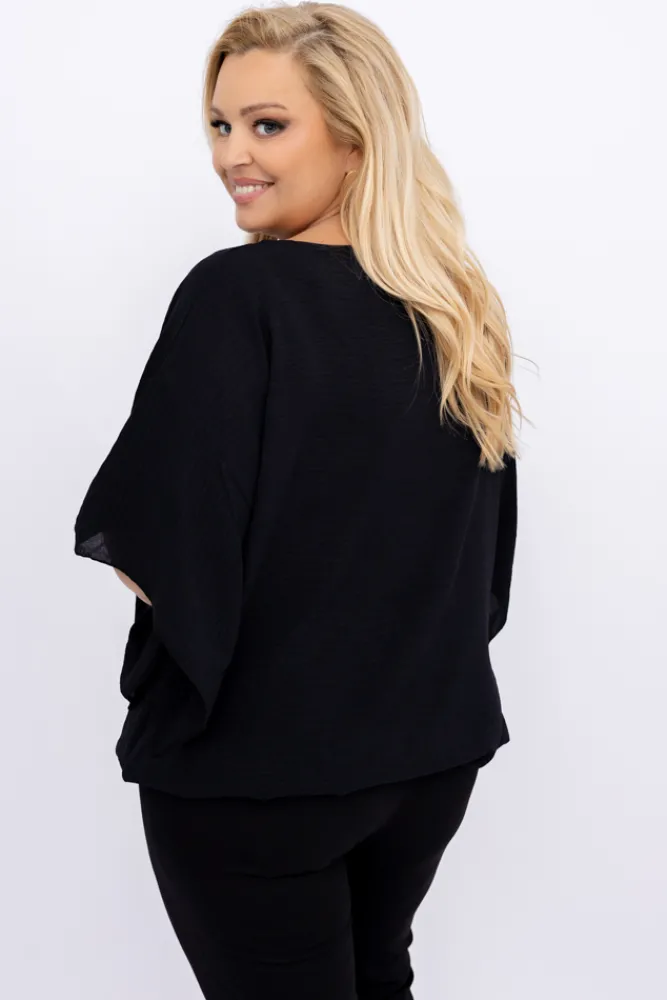 Damskie Polski Czarna Bluzka ETERNAL