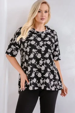 Damskie Polski Czarna Bluzka SEGERI