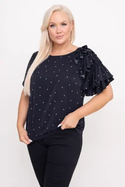 Damskie Polski Czarna Bluzka TORRERI