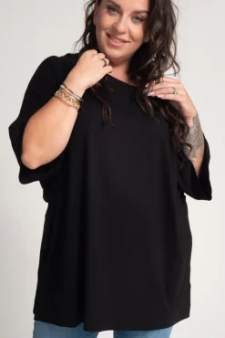 Damskie Polski Czarna Bluzka VERTI