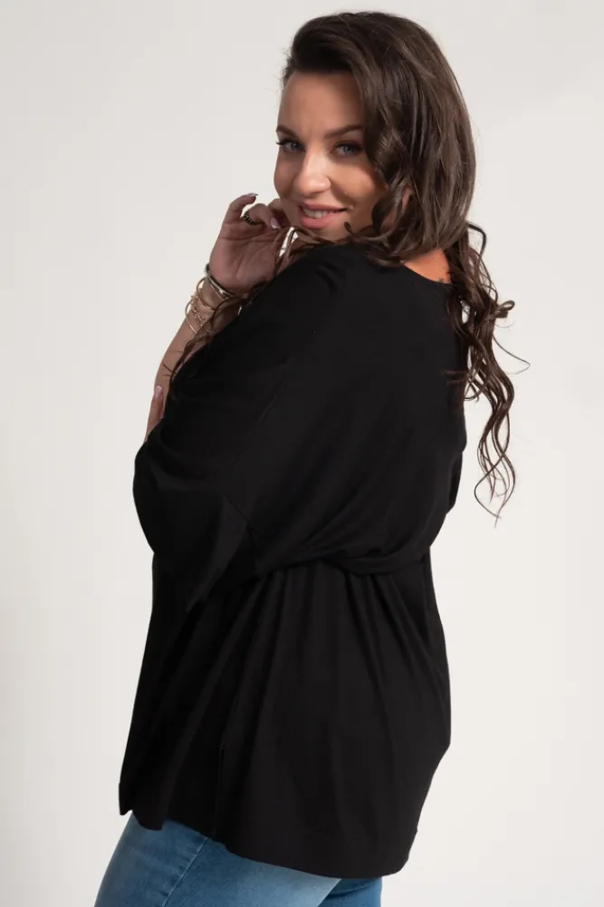 Damskie Polski Czarna Bluzka VERTI