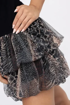 Damskie Polski Czarna Halka AKLAH Wzór 5