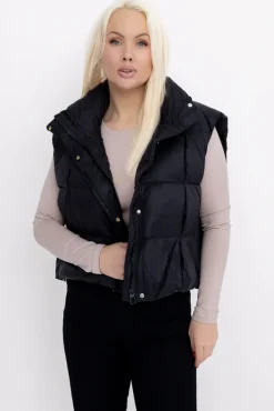 Damskie Czarna Kamizelka ocieplana REITEN