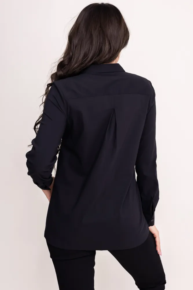 Damskie Polski Czarna Koszula NYMERO