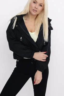 Damskie Czarna Kurtka ASNEL
