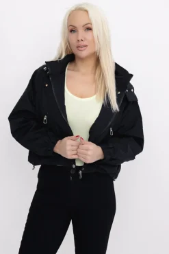 Damskie Czarna Kurtka ASNEL