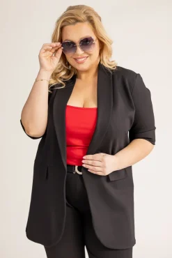 Damskie Polski Czarna Marynarka CINTA