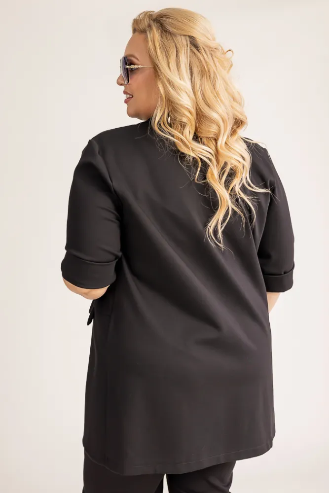 Damskie Polski Czarna Marynarka CINTA