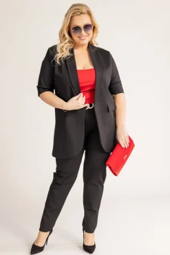 Damskie Polski Czarna Marynarka CINTA