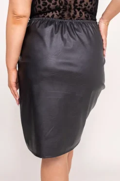 Polski Czarna Spódnica z marszczeniem KABI Wzór 2