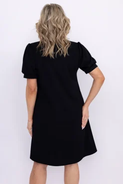 Włoski Czarna Sukienka BERGIA