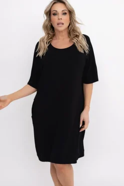 Polski Czarna Sukienka BERIA