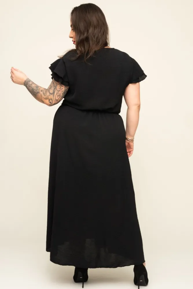 Polski Czarna Sukienka BLANCY