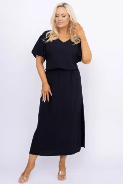 Polski Czarna Sukienka CASABLANCA