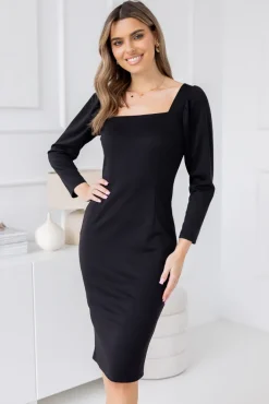 Polski Czarna Sukienka DOLEMA