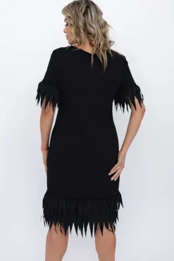 Polski Czarna Sukienka INERVO