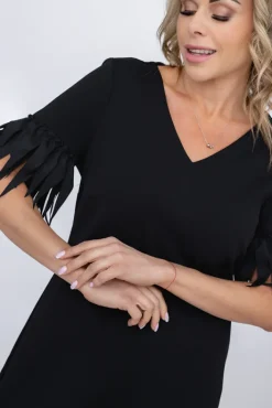 Polski Czarna Sukienka INERVO