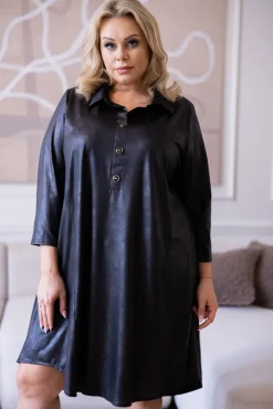Polski Czarna Sukienka KOLBIO