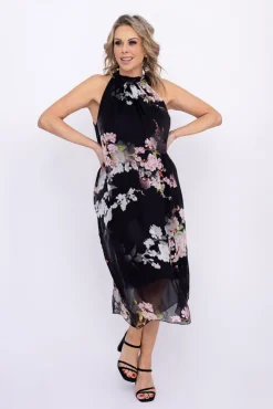 Włoski Czarna Sukienka LOPEZA