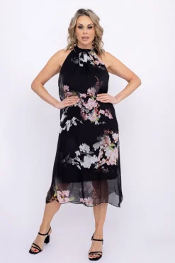 Włoski Czarna Sukienka LOPEZA