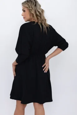 Włoski Czarna Sukienka MAURI