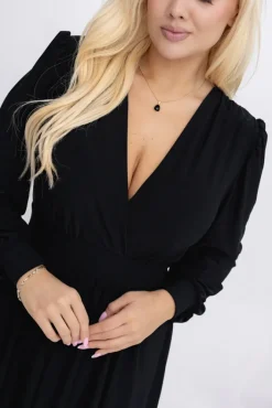 Polski Czarna Sukienka NORENTI