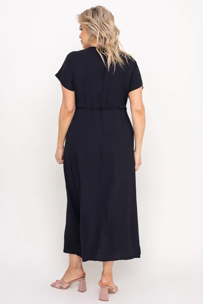 Polski Czarna Sukienka PIRMENO