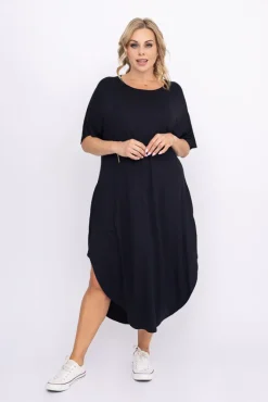 Polski Czarna Sukienka SPINER