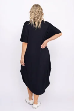 Polski Czarna Sukienka SPINER