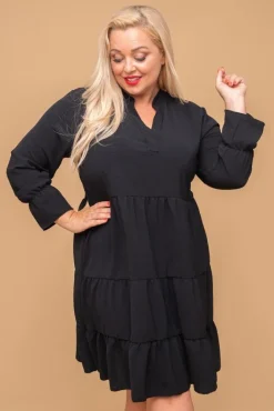 Polski Czarna Sukienka TUTI