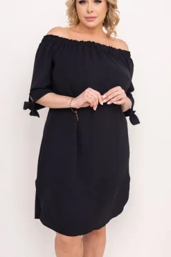 Polski Czarna Sukienka VALENCIA