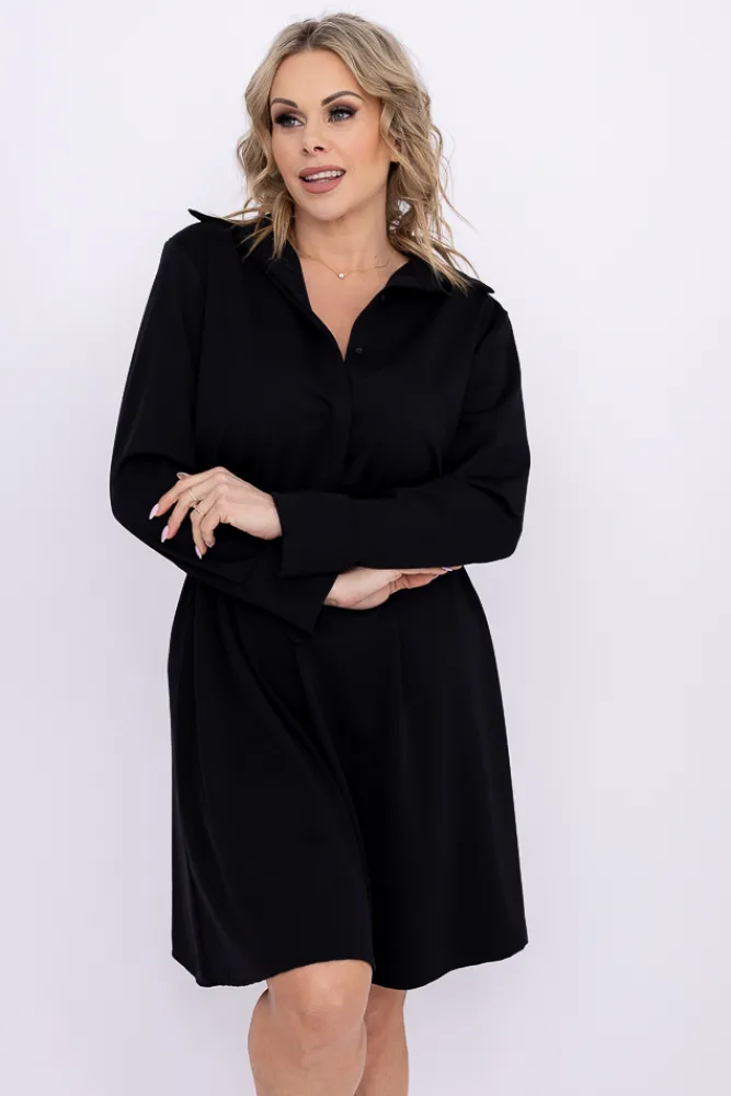 Włoski Czarna Sukienka YAOMI