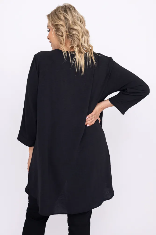 Damskie Polski Czarna Tunika CENZA