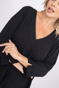 Damskie Polski Czarna Tunika CENZA