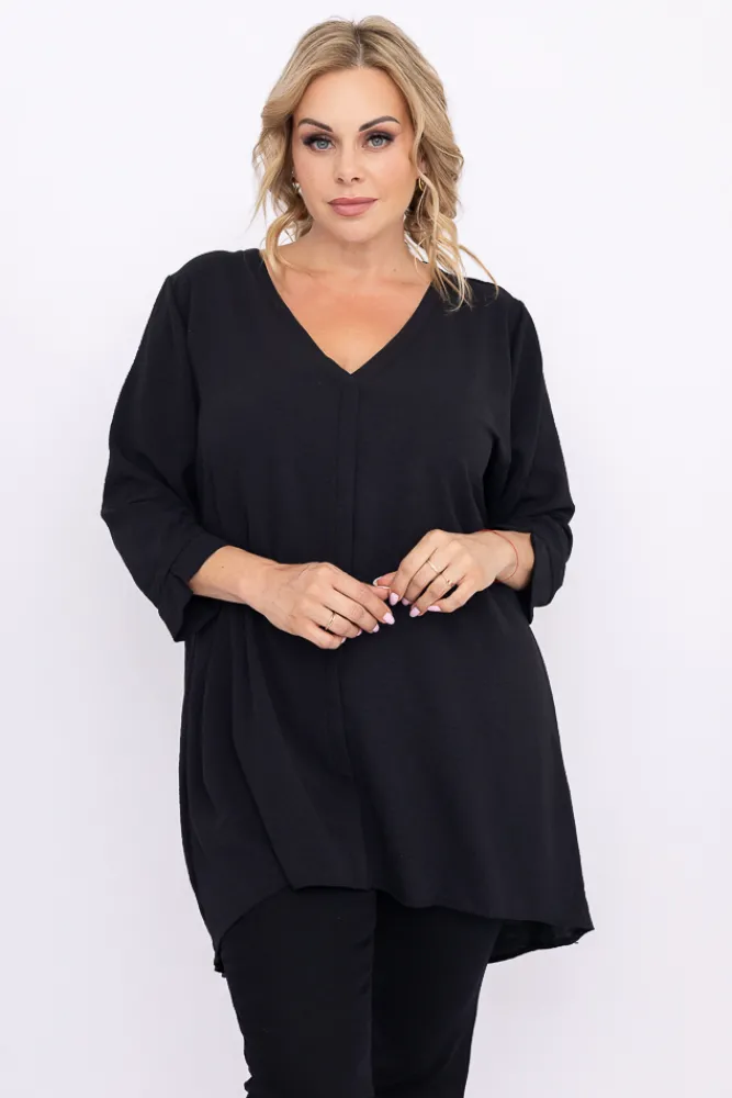 Damskie Polski Czarna Tunika CENZA