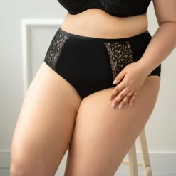 Polski Czarne Figi BETTY Midi