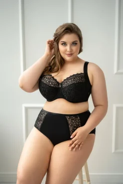 Polski Czarne Figi BETTY Midi