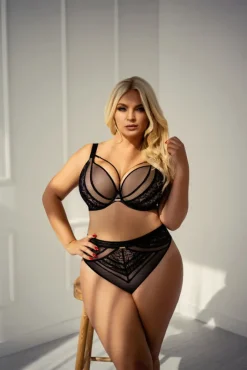 Polski Czarne Figi HYPNOTIC Wysoki Stan